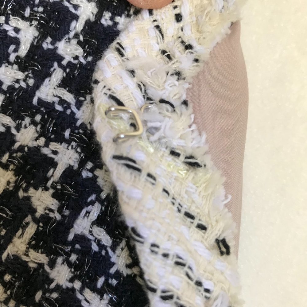 Rebecca Taylor Graphic Tweed Plaid Jacket NWOT - Picture 7 of 8